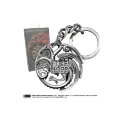 Llavero Targaryen de GOT en Gris Cromo