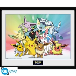 Lámina enmarcada Pokémon "Eevee" 30x40 cm