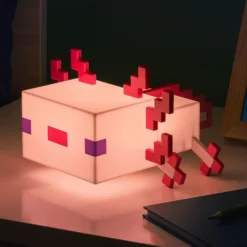 Lámpara Axolotl de Minecraft - Luz de Noche Decorativa