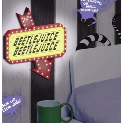 Lámpara Cartel Beetlejuice 22 x 25 cm