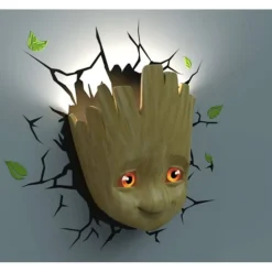 Lámpara 3D LED Baby Groot Marvel Comics 18x28,3x16 cm