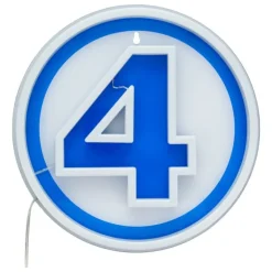 Lámpara de Pared LED Logo Neón Marvel Fantastic Four