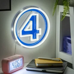 Lámpara de Pared LED Logo Neón Marvel Fantastic Four