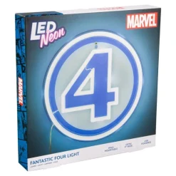 Lámpara de Pared LED Logo Neón Marvel Fantastic Four