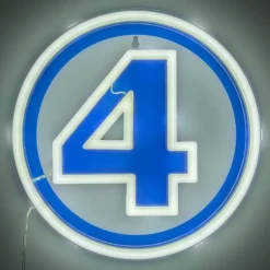 Lámpara de Pared LED Logo Neón Marvel Fantastic Four
