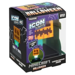 Lámpara Minecraft Zombie Jack O Lantern 12 cm