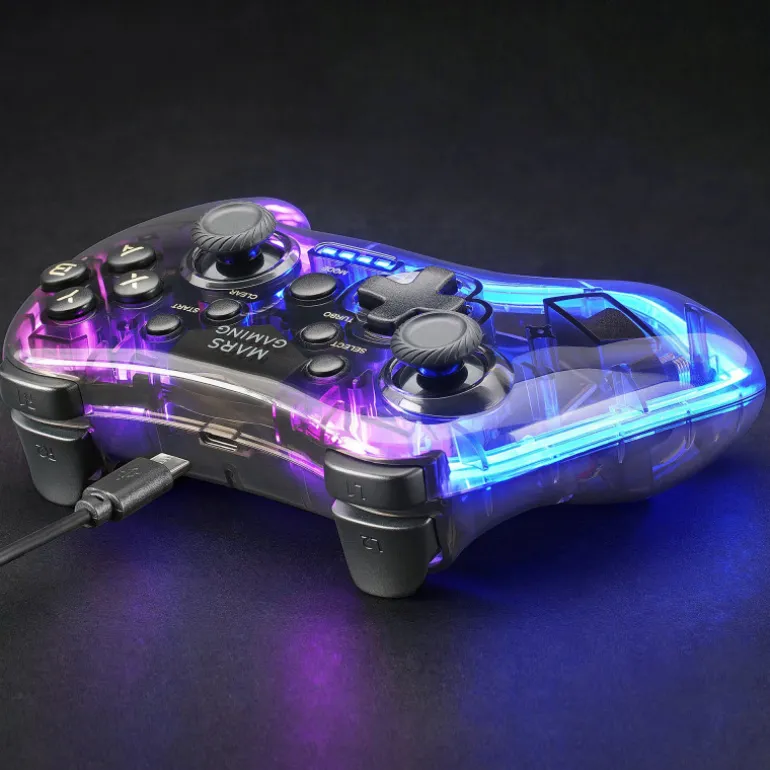 Mando Inalámbrico 2.4 GPRO Mars Gaming MGP-24 Neón