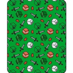 Manta Minecraft 110x150cm coralina