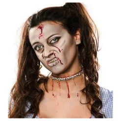 Maquillaje FXs Herida de Cuello con Alambre