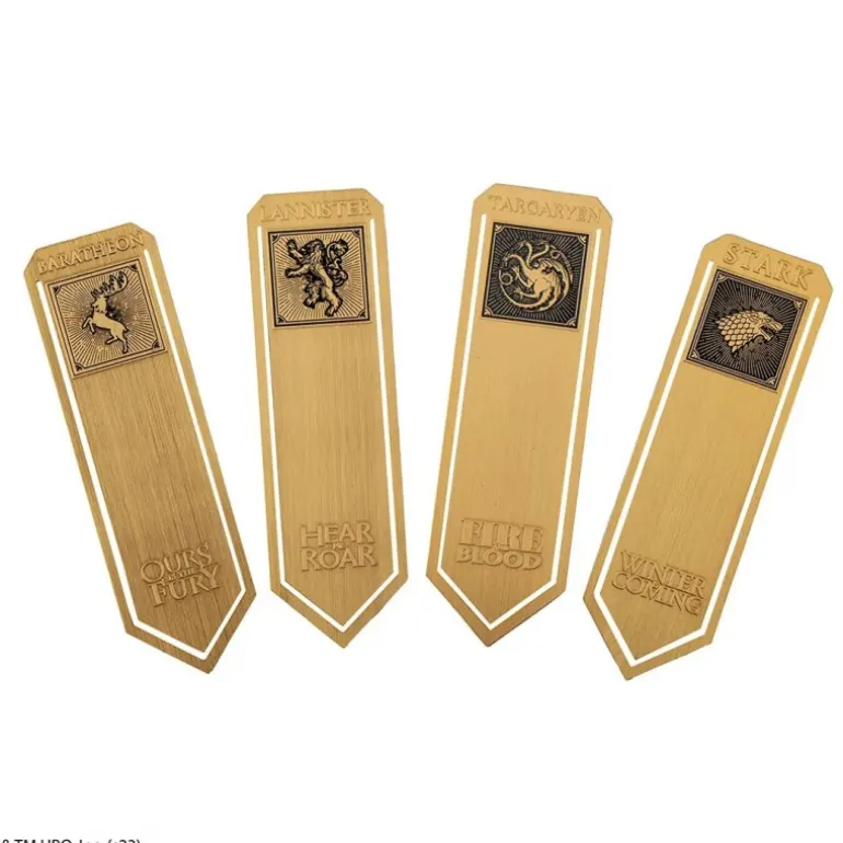 Marcapáginas de metal Casas de Poniente - Juego de Tronos