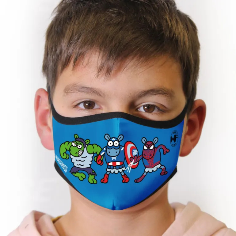Mascarilla Reutilizable SuperOvejas Kukuxumusu Juvenil