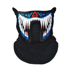 Media Careta Dentadura Sangrienta iluminación LED