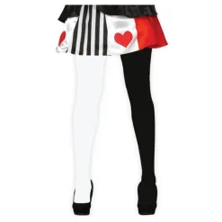 Medias dispares blanca y negra