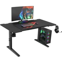 Mesa Gaming Genesis HOLM Modular 140 con LED y Soportes