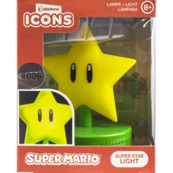 Mini Lámpara 3D Super Mario Star 10 cm