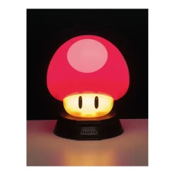 Mini Lámpara Super Mario Súper Champiñón Rojo 10 cm