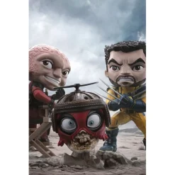 Minifiguras Deadpool y Wolverine Mini Co. de 14 cm
