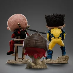 Minifiguras Deadpool y Wolverine Mini Co. de 14 cm