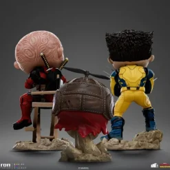 Minifiguras Deadpool y Wolverine Mini Co. de 14 cm