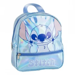 Mochila Casual Iridiscente de Stitch 100% PU Azul
