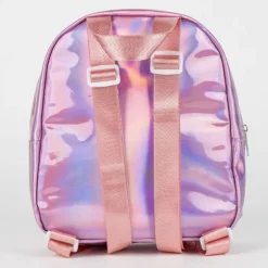 Mochila Casual Iridiscente Minnie Mouse 100% PU - Pink