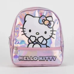 Mochila Casual Iridiscente Hello Kitty para Niñas 100% PU