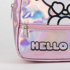Mochila Casual Iridiscente Hello Kitty para Niñas 100% PU
