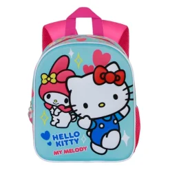 Mochila 3D Sanrio Hello Kitty Friendship Azul Preescolar