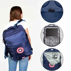 Mochila de Viaje Marvel Capitán América Gears