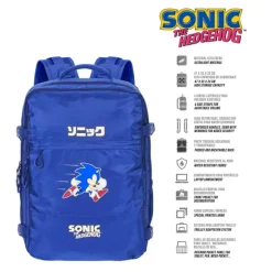 Mochila de Viaje Mercury Grande Azul Sonic The Hedgehog SEGA Action