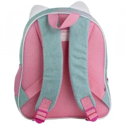 Mochila Escolar Infantil Gabby's Dollhouse de Poliéster Lila