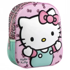 Mochila Infantil 3D Hello Kitty Rosa