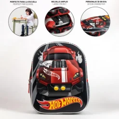 Mochila Infantil 3D Hot Wheels