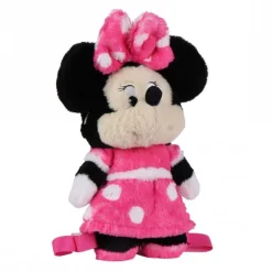 Mochila Infantil de Peluche Minnie 100% Poliéster Fucsia