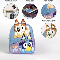 Mochila Infantil Escolar Bluey 100% Poliéster