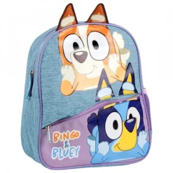 Mochila Infantil Escolar Bluey 100% Poliéster