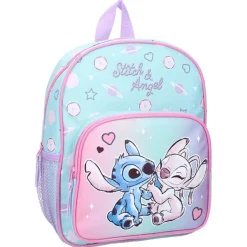 Mochila Infantil Stitch y Angel de Lilo y Stitch 31x25,5x2,7 cm