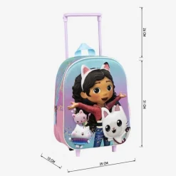 Mochila Infantil Trolley 3D Gabby's Dollhouse - Perfecta para los Pequeños Aventureros