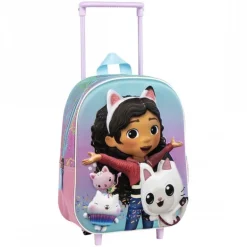 Mochila Infantil Trolley 3D Gabby's Dollhouse - Perfecta para los Pequeños Aventureros