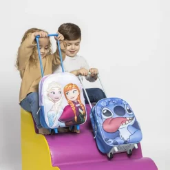 MOCHILA INFANTIL TROLLEY 3D STITCH