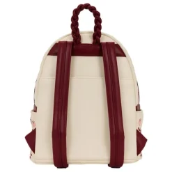 Mochila Loungefly Midi Cream & Red Floral con Licencia Oficial
