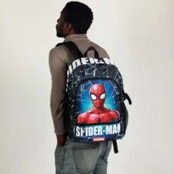 Mochila Marvel Spiderman Maximum Fight FAN 2.2 Azul