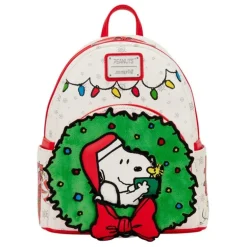 Mochila Mini Holiday Peanuts por Loungefly - Alta Calidad