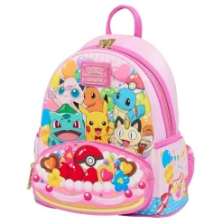 Mochila Mini Pokémon Friends Party de Loungefly - Nylon 23x12x27 cm