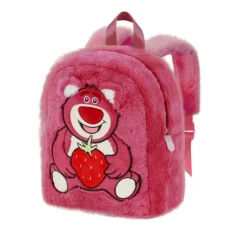 Mochila Plush Disney Lotso Cariñoso Fresa, Rosa