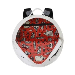 Mochila Redonda Disney Pesadilla Antes de Navidad Bone, Blanco