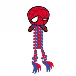 Mordedor para Perro de Cuerda Spiderman de Polyester y Algodón