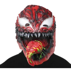 Máscara de Arácnido Rojo Aterrador de Látex
