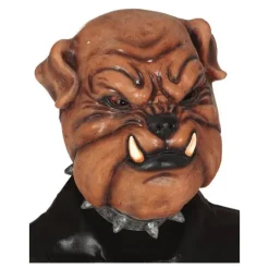 Máscara de Bulldog con Collar