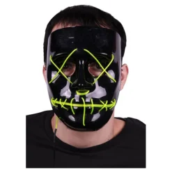 Máscara de La purga Negra con luz